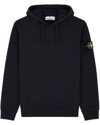 Stone Island - Felpa Con Patch Logo - Lyst