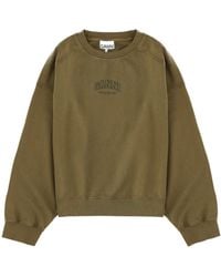 Ganni - Felpa Con Logo - Lyst