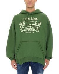 DSquared² - Oversized Logo Sweatshirt - Lyst