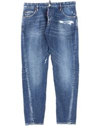 DSquared² - Distressed Slim-Fit Jeans - Lyst