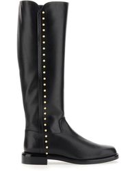 Stuart Weitzman - Tall Studded Riding Boots - Lyst
