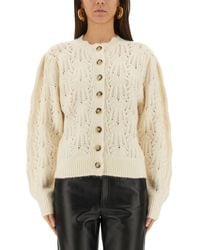 Isabel Marant - Maxine Perforated Alpaca Blend Cardigan - Lyst