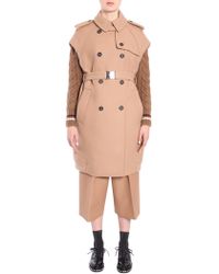 N°21 Trench Smanicato In Panno Di Lana E Cashmere - Natural