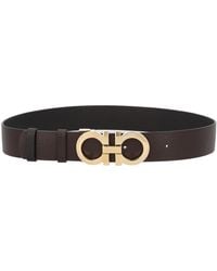Ferragamo - Reversible Hooks Belt Leather - Lyst