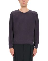 Lemaire - Crew Neck Sweatshirts - Lyst