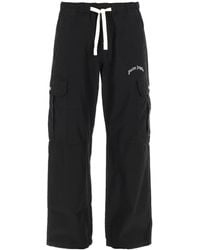 Palm Angels - Pantalone Cargo "Curved Logo" - Lyst