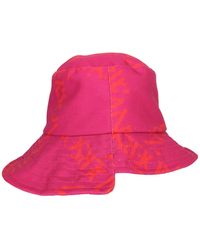 JW Anderson Asymmetric Bucket Hat - Pink