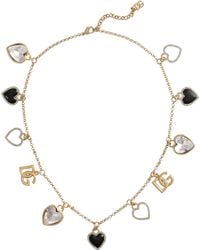 Dolce & Gabbana - Italian Tailoring Hearts Necklace - Lyst