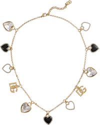 Dolce & Gabbana - Italian Tailoring Hearts Necklace - Lyst