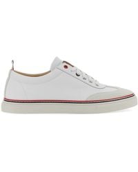 Thom Browne - Low-Top Leather Sneakers - Lyst