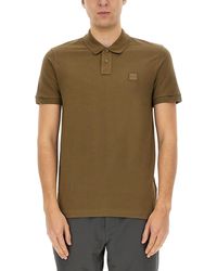 BOSS - Polo Con Patch Logo - Lyst