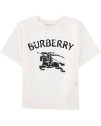 Burberry - T-Shirt Con Stampa Logo - Lyst