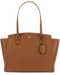 Michael Kors - BORSA TOTE CHANTAL GRANDE IN PELLE MARTELLATA - Lyst