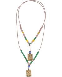 DSquared² - Dsquared Necklace With Logo Plaques - Lyst
