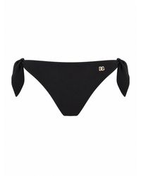 Dolce & Gabbana - Slip Bikini Con Fiocchi - Lyst