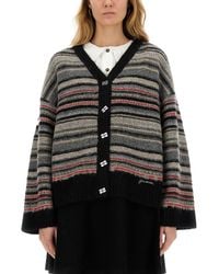 Ganni - Boxy Fit Cardigan - Lyst