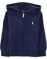 Polo Ralph Lauren - Felpa Con Zip Intera E Cappuccio - Lyst