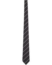 Saint Laurent - Wide Striped Tie - Lyst