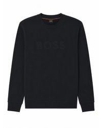 BOSS - Felpa "We_Logo" Relaxed Fit - Lyst
