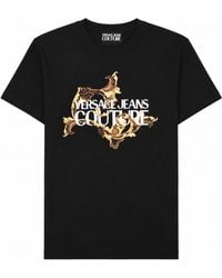 Versace Jeans Couture - T-Shirt Con Logo Baroque - Lyst