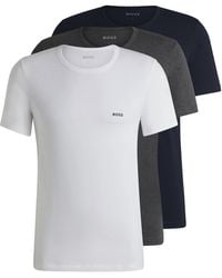 BOSS - Cotton Crewneck T-Shirt Pack - Lyst