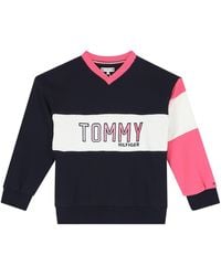 Tommy Hilfiger - Colorblock Crewneck Sweatshirt - Lyst