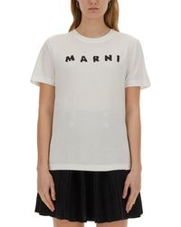 Marni - Regular Fit Crew Neck T-Shirt - Lyst