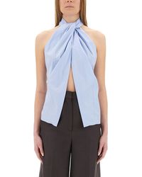 Stella McCartney - Sleeveless Top With Panel - Lyst
