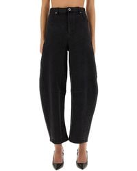 Self-Portrait - Barrel Leg" Jeans - Lyst