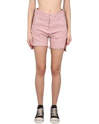 Rick Owens - Stylish Mini Denim Shorts For - Lyst
