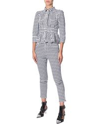 Alexander McQueen Pied De Poule Denim Jacket - White