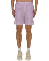 MSGM - Short Con Logo - Lyst