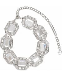 Self-Portrait - Collana Girocollo Con Maxi Cristalli - Lyst