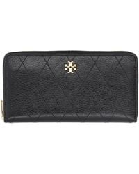 Tory Burch - Portafoglio Continental Trapuntato "Charlie" - Lyst