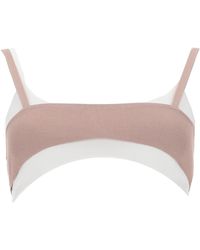 DIESEL - Top Bra Con Effetto Sovrapposto - Lyst
