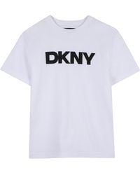 DKNY - T-Shirt Con Stampa Logo - Lyst
