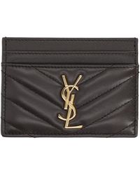 Saint Laurent - Card Holder "Cassandras" - Lyst