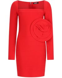 ROTATE BIRGER CHRISTENSEN - Abito Corto Con Rosa - Lyst