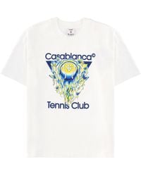 CASABLANCA - Graphic Crew Neck T-Shirt - Lyst