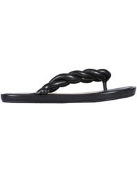 Red(V) - Red (v) Leather Slide Sandals - Lyst