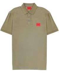 HUGO - Polo With Logo Patch - Lyst
