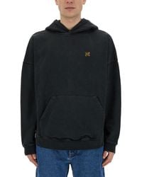 Palm Angels - Burning Monogram" Print Sweatshirt - Lyst