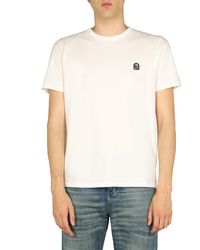 Parajumpers - T-SHIRT IN JERSEY DI COTONE CON PATCH LOGO - Lyst