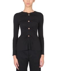 Proenza Schouler - Matte Crepe V-neck Top - Lyst