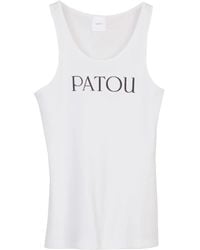 Patou - Logo Print Tank Top - Lyst