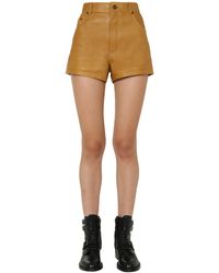 Saint Laurent - High Waist Mini Shorts For - Lyst