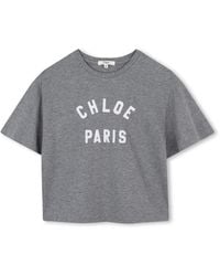 Chloé - T-Shirt With Logo - Lyst