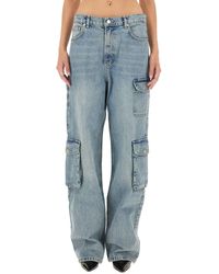 Moschino - Cargo Pants With Vintage Light Wash - Lyst