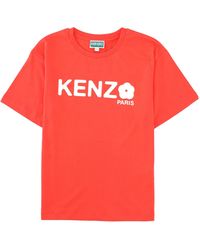 KENZO - T-Shirt Con Stampa Logo - Lyst