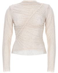 Self-Portrait - Top Con Cristalli - Lyst